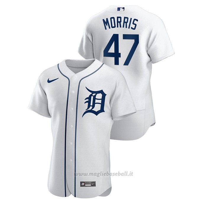 Maglia Baseball Uomo Detroit Tigers Jack Morris Autentico Bianco